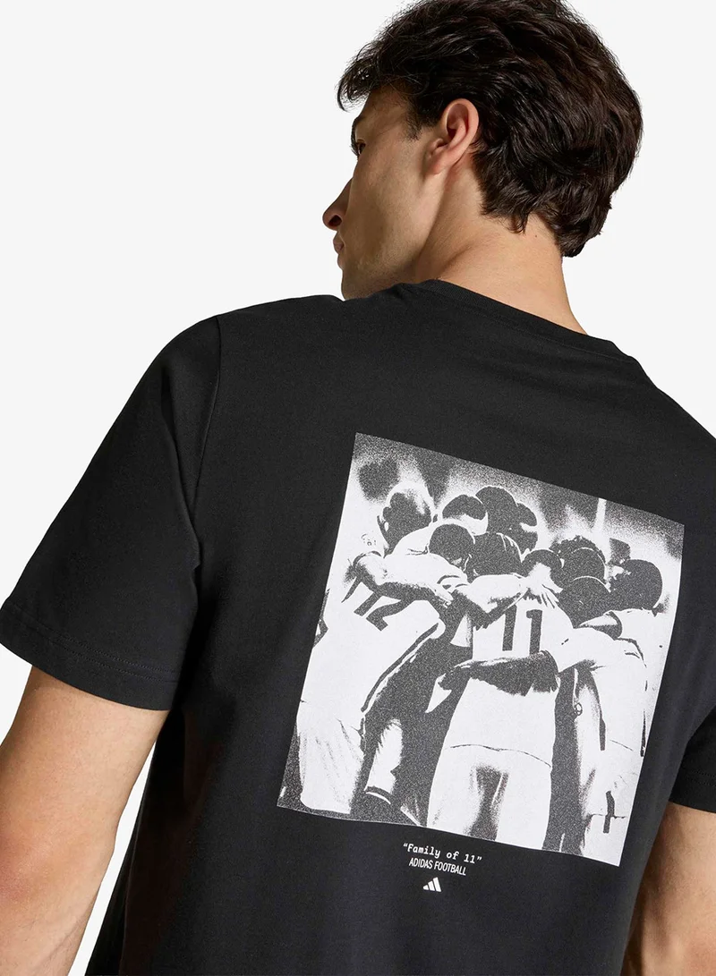Adidas  Football Slogan Graphic T-Shirt for Men | Best Price UAE