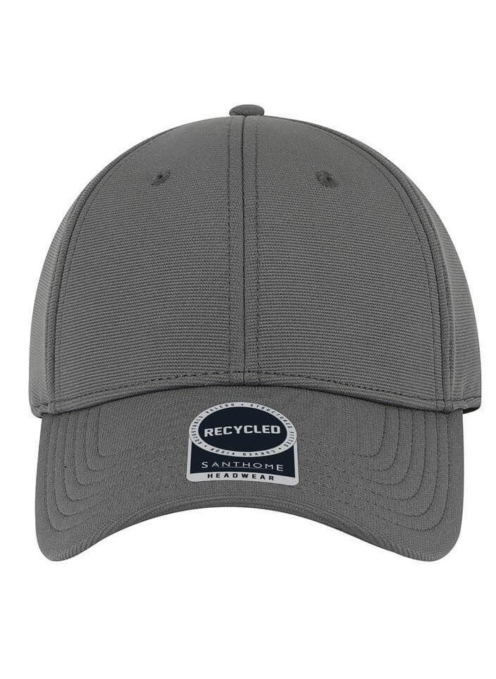 SANTHOME - Santhome Titan Cap for Men Branded Recycled structured 6 Panel Premium cap with a Stylish Heavy Ribbed Double Jersey Knit Structure with Silent Adjustable Velcro - Image 1