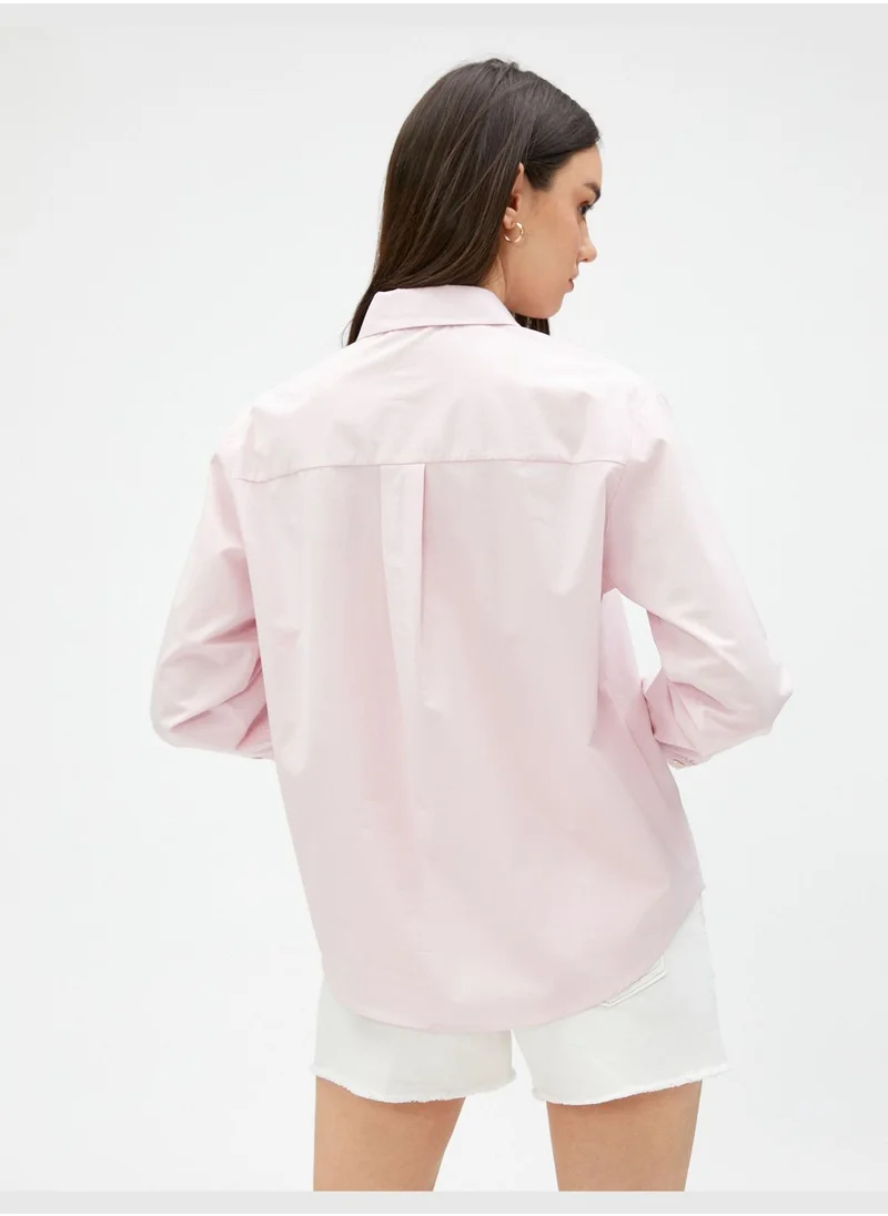 KOTON Long Sleeve Cotton Basic Shirt