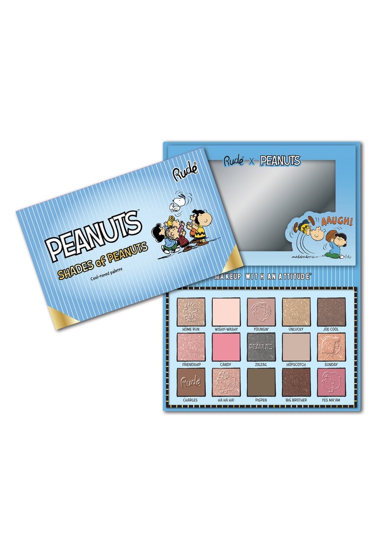 Rude Peanuts Shades Of Peanuts Eyeshadow Palette Cool-Toned  - Image 1