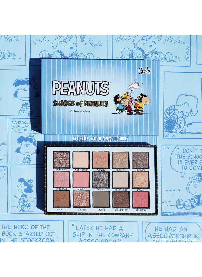 Rude Peanuts Shades Of Peanuts Eyeshadow Palette Cool-Toned  - Image 2