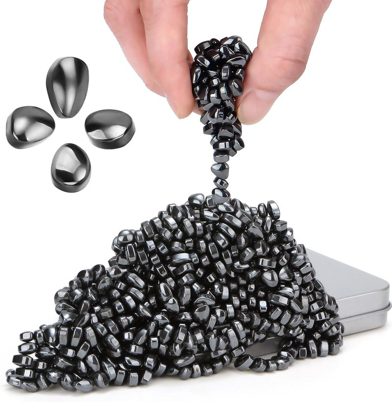 DYRDM Ferrite Putty, Over 500 Weak Magnetic Ferrite Stones Black, Satisfying Magnet Rocks Desk Toys for Office and Fidget Toys for Adults - Image 1