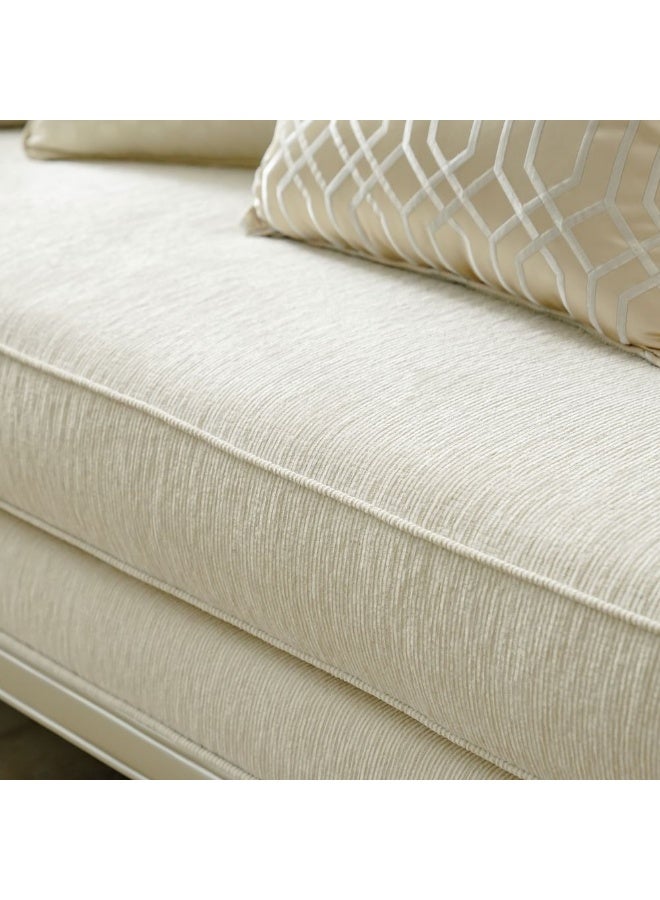 DANUBE HOME Bunbury 2 Seater Fabric Sofa I Modern Design Two Seat Sofas I Comfortable Living Room Furniture L 192 x W 94 x H 91 cm Beige - Image 3