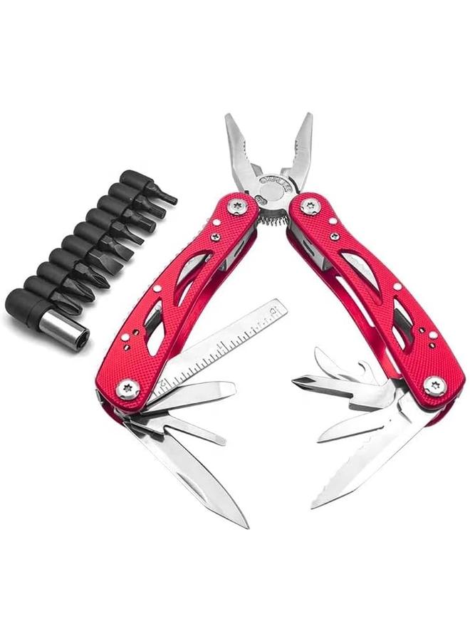 RENOVO Multitool Plier Stainless Steel Pocket Multi Tool With Durable Sheath For Camping Survival Gear Accessories With Cutter Bottle Opener Screwdriver - Image 2