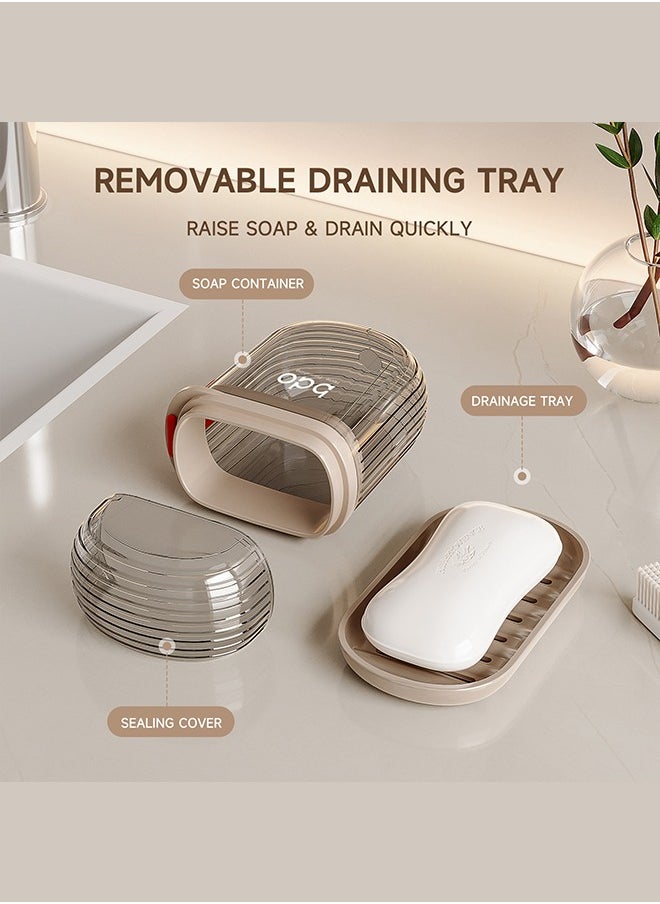 bdo - BDO Travel Soap Case, 100% Leakproof Soap Box with Lid, Bar Soap Holder for Traveling, Portable Soap Container for Gym, School, Camping - Image 1