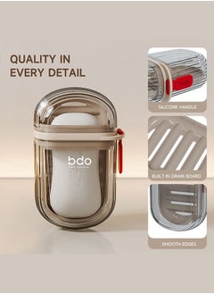 bdo BDO Travel Soap Case, 100% Leakproof Soap Box with Lid, Bar Soap Holder for Traveling, Portable Soap Container for Gym, School, Camping  - Image 5