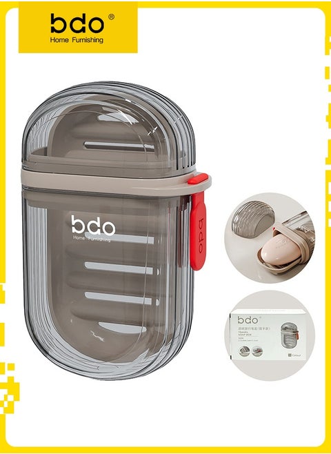BDO Travel Soap Case, 100% Leakproof Soap Box with Lid, Bar Soap Holder for Traveling, Portable Soap Container for Gym, School, Camping