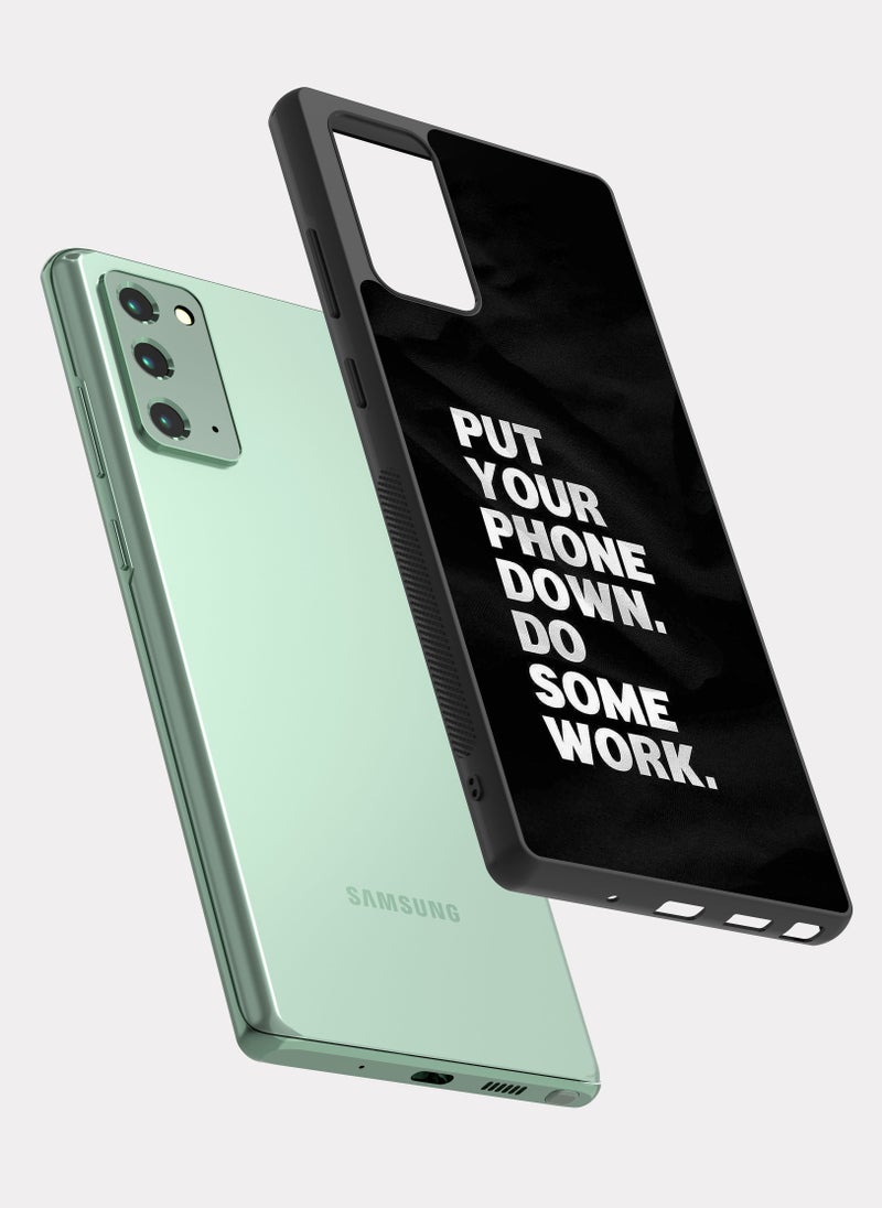 بكسلات كفر سامسونج جالكسي نوت 20 اقتباس انجليزي ضع هاتفك جانبا - Image 2