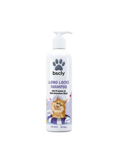 Harrods Bscly Long Locks Dog Shampoo with Green Tea & Aloevera | Dog Shampoo for Pomeranian, Shih tzu Puppy, German Shepherd, Labrador & Golden Retriever, Dogs Shampoo | 100ml  - Image 1