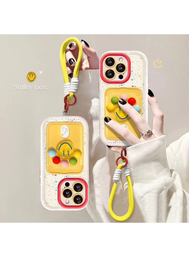 Zitai 3d Cartoon Smiley Face Iphone 15 Pro Max Case, Creative Shockproof Protective Cover For Apple 15 Phone With Hanging Rope - Image 1