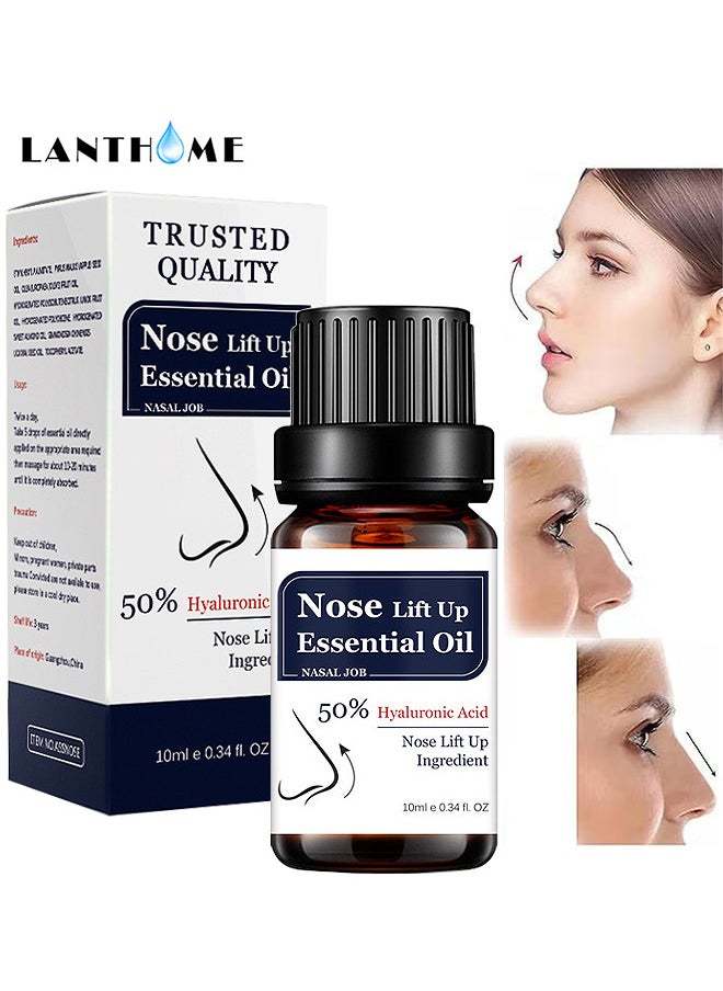 Lanthome Nose Lift Up Essential Oil, Heighten Rhinoplasty Collagen Firming Moisturizing Perfect Nose Serum Reshape Natural Beauty Skin Care  - Image 1