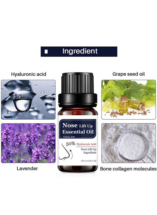 Lanthome Nose Lift Up Essential Oil, Heighten Rhinoplasty Collagen Firming Moisturizing Perfect Nose Serum Reshape Natural Beauty Skin Care  - Image 3