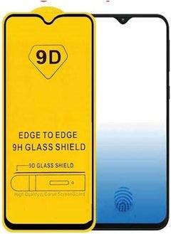 9H Glass 9D Full Covered Tempered Screen Protector With Black Edges For Samsung A20/A30/A50/M30 - Transparent 