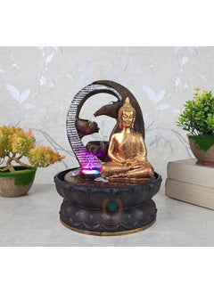 MERUPAM MERUPAM Tabeltop Buddha Water Fountain for Home Decor Living Room Bedroom Bathroom Office Decor with Multicolor LED Lights MTFB1  - Image 1