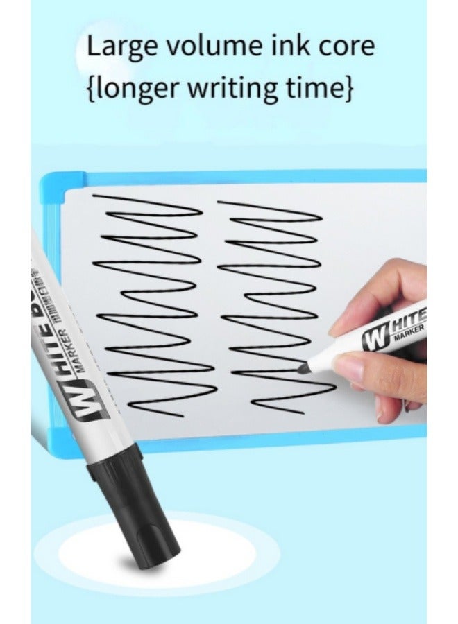 Generic 6 Pcs Whiteboard Pen Erasable Marker Red, Blue And Black Refillable Ink Drawing Pen - Image 3