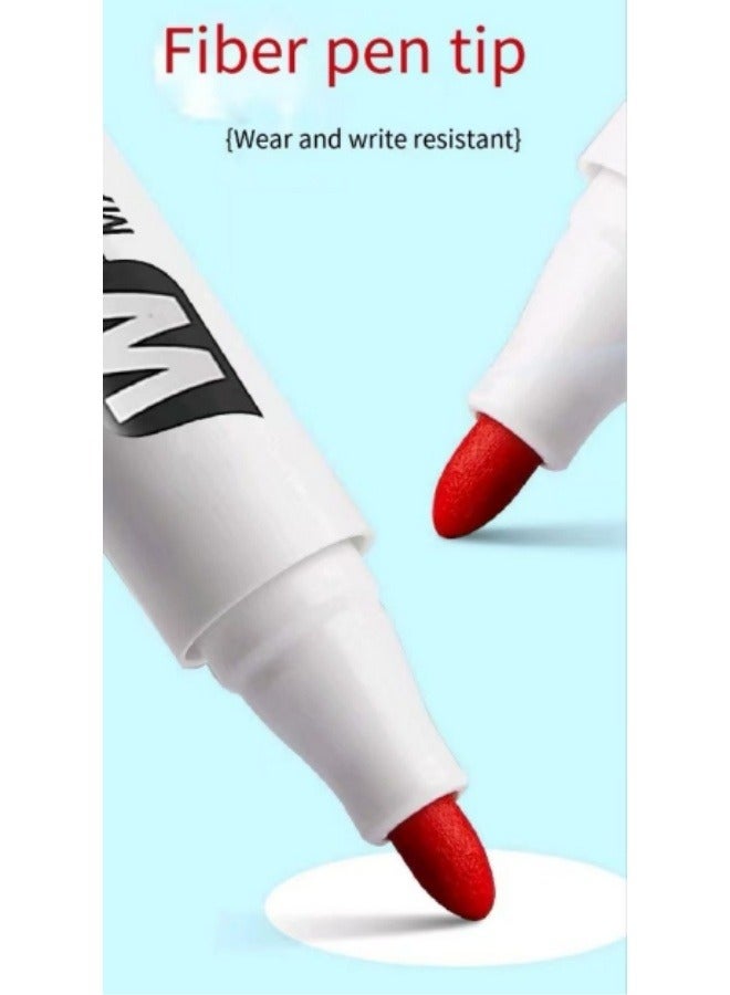 Generic 6 Pcs Whiteboard Pen Erasable Marker Red, Blue And Black Refillable Ink Drawing Pen - Image 5