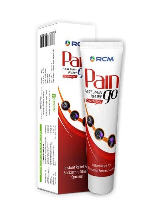 RCM Natural Organic Pain Go Instant Pain Relief - 30g (Pack of 4)