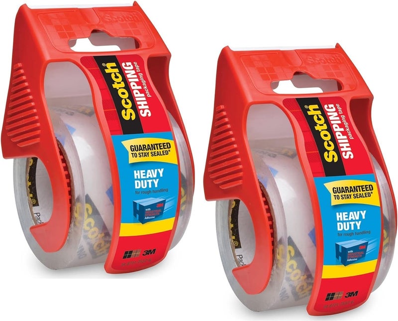 Scotch  Scotch Heavy Duty Packaging Tape, 2 Inches x 800 Inches, Clear - 2 Count  - Image 1