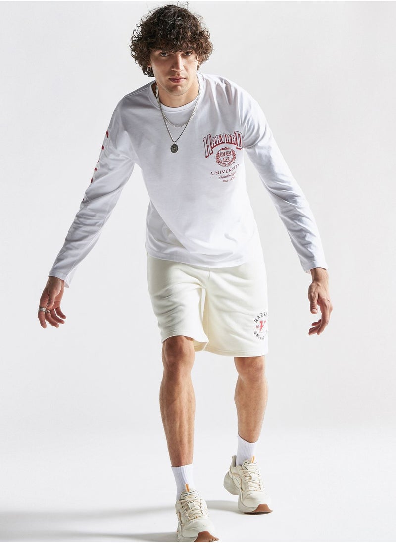 FAV Text Print Crew Neck T-Shirt  - Image 4