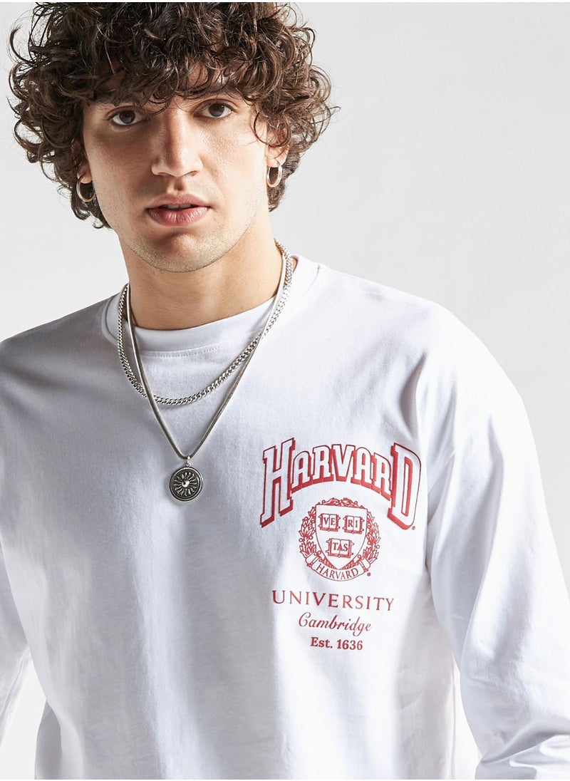 FAV Text Print Crew Neck T-Shirt  - Image 3