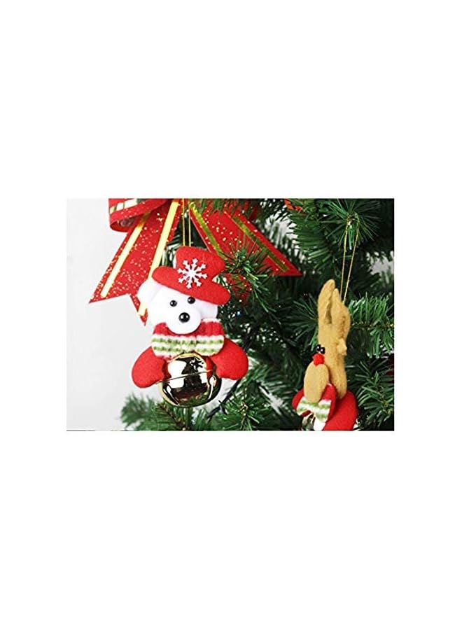 The Bros Christmas Bells Decorations for Home, 4Pcs set Christmas Tree Ornaments, snowman/old man/bear/elk - Image 3