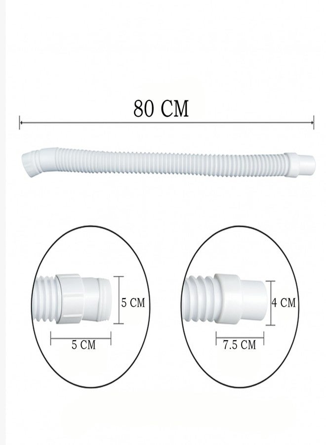 ANNACREATIONS ANNA CREATIONS PVC Water Outlet Waste Pipe for Wash Basin/Sink (White Color) - Image 5