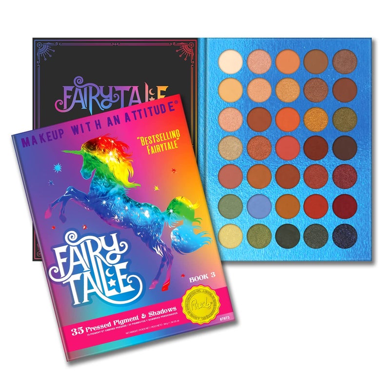 Rude Cosmetics Fairy Tale 35 Eyeshadow Palette - Book 3 for Women - 1.34 oz Eye Shadow - Image 1