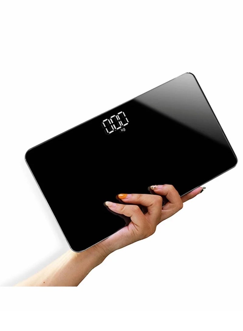 Travel Scale for Body Weight,Small Portable Body Weight Scales Digital Bathroom Mirror Scale Mini Electronic Scale for Personal Health, Body Tape Measure Included (Rechargeable) - Image 1
