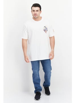 DC Comics Men Crew Neck Short Sleeves Printed T-Shirt, White  - Image 2