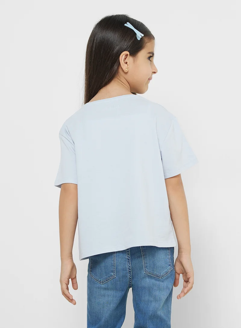 جس Kids Logo T-Shirt