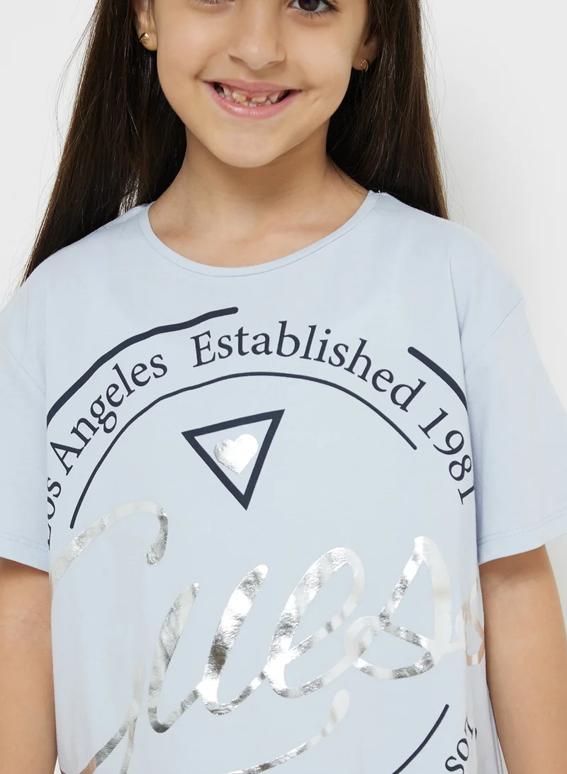 جس Kids Logo T-Shirt