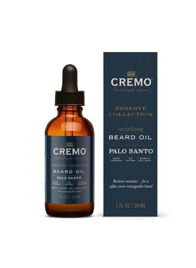 cremo Remo Beard Oil Palo Santo (Reserve Collection) 1 Fl Oz Restore Natural Moisture And Soften Your Beard To Help Relieve Beard Itch  - Image 4