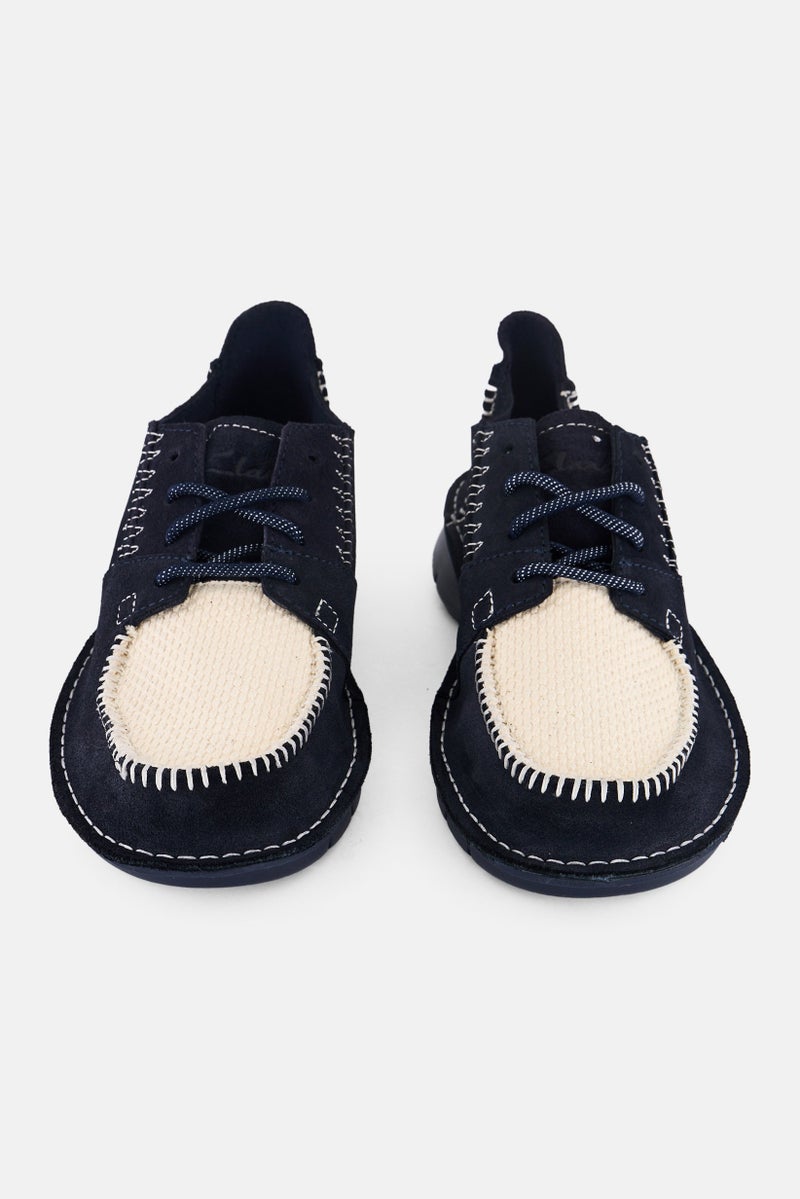 clarks Men Colehill Walk Standard Fit Lace Up Casual Shoes, Navy Blue - Image 2
