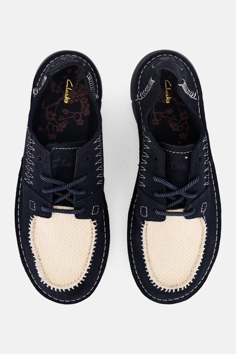 clarks Men Colehill Walk Standard Fit Lace Up Casual Shoes, Navy Blue - Image 4