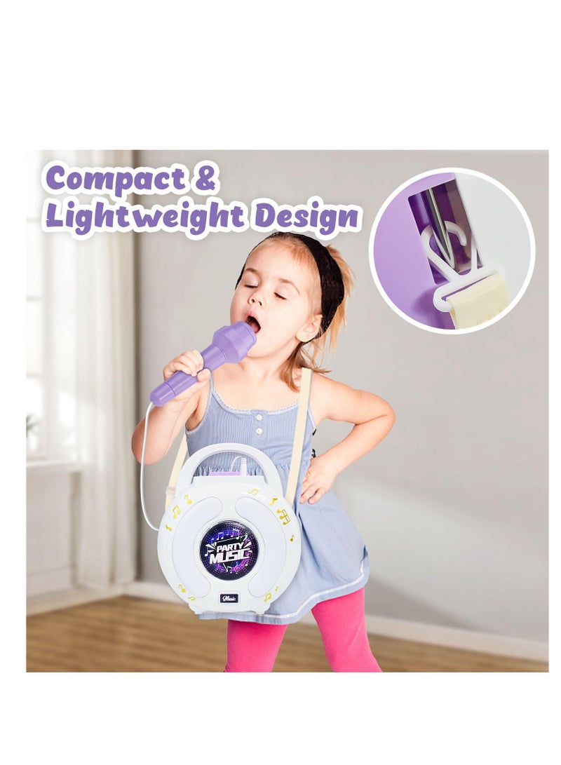 Excefore Kids Karaoke Machine with 2 Microphones, Karaoke Machine for Kids Age 4-12, Play Microphone for Kids Ages 3-5, Toddler Microphones Toy for Singing, Great Birthday Gift for Boys, Girls  - Image 5