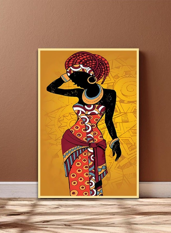 4gdran Canvas Wall Art For Wall Decoration Abstract Design With A Hollow Frame Size 120x80cm One Piece  - Image 1