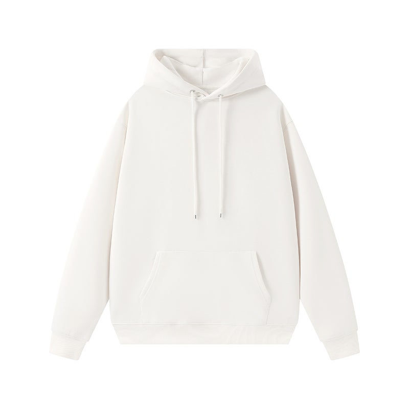 Heavy 330G7A Antibacterial Imitation Cotton Hooded Sweater Men'S Solid Color Simple All-Match Men'S And Women'S Hoodie - Image 1