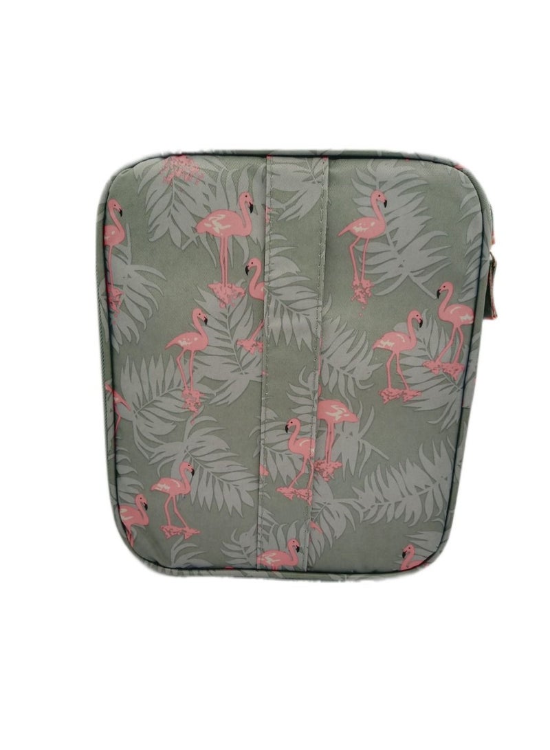 DIGI CORE Travel Makeup Bag Cosmetic Bags For Women Portable Pouch Open Flat Toiletry Bag Makeup Organizer With Divider And Handle Travel Kit Organizer - Image 1