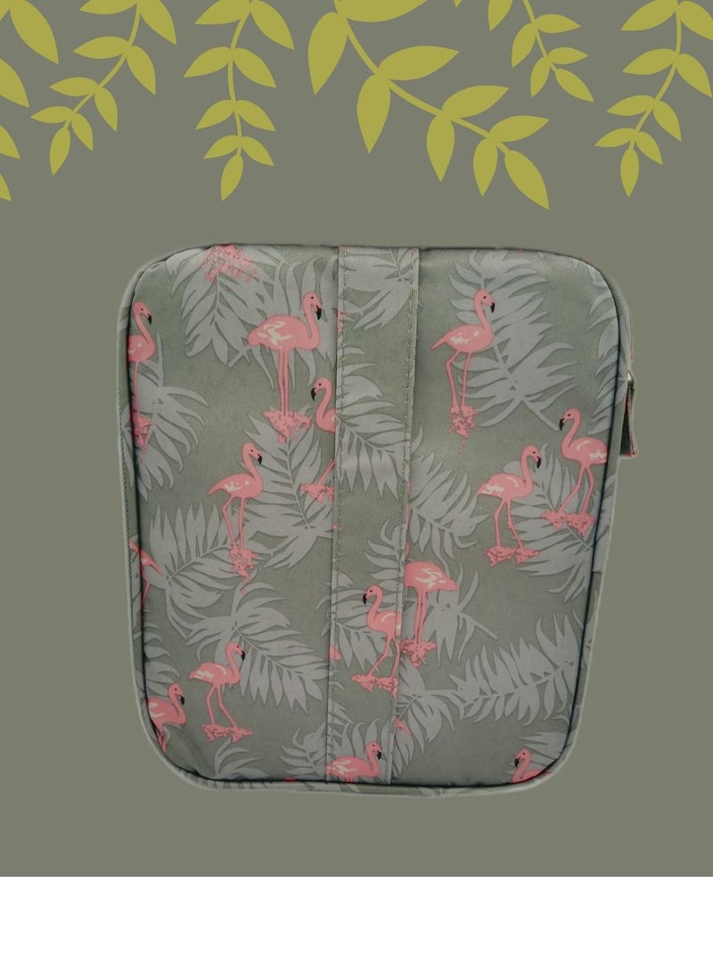 DIGI CORE Travel Makeup Bag Cosmetic Bags For Women Portable Pouch Open Flat Toiletry Bag Makeup Organizer With Divider And Handle Travel Kit Organizer - Image 4