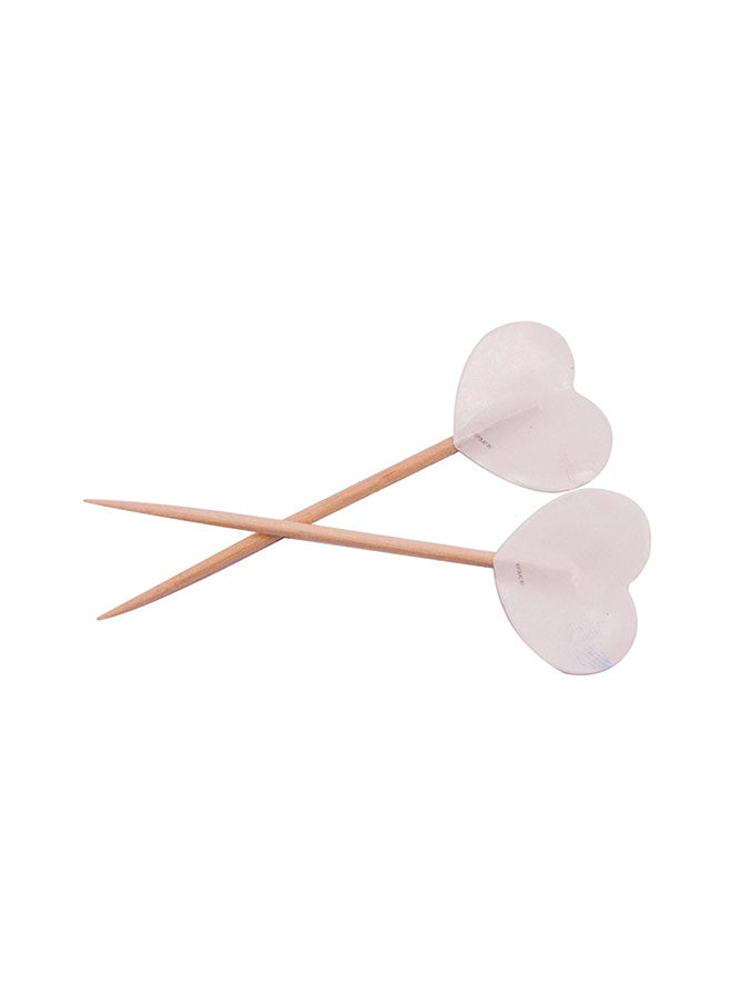 فولات كوكتيل بيك قلب أبيض 6,5 سم 50