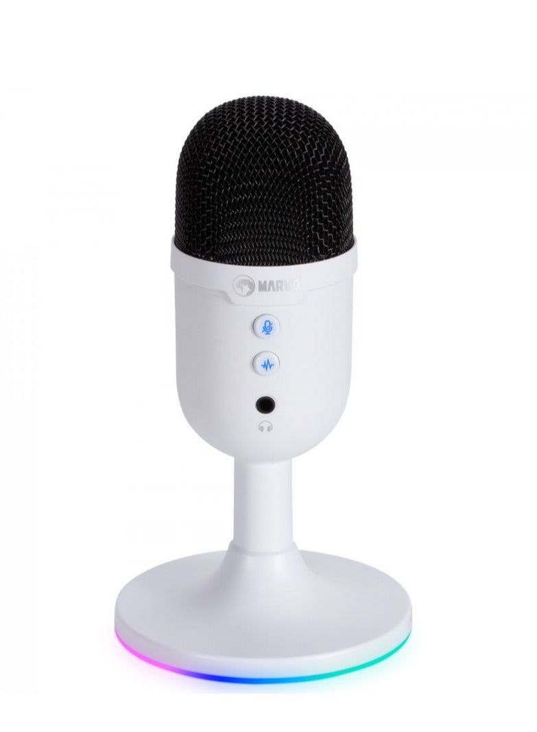 مارفو ميكروفون الألعاب السلكي MARVO MIC06 WH USB - Image 1