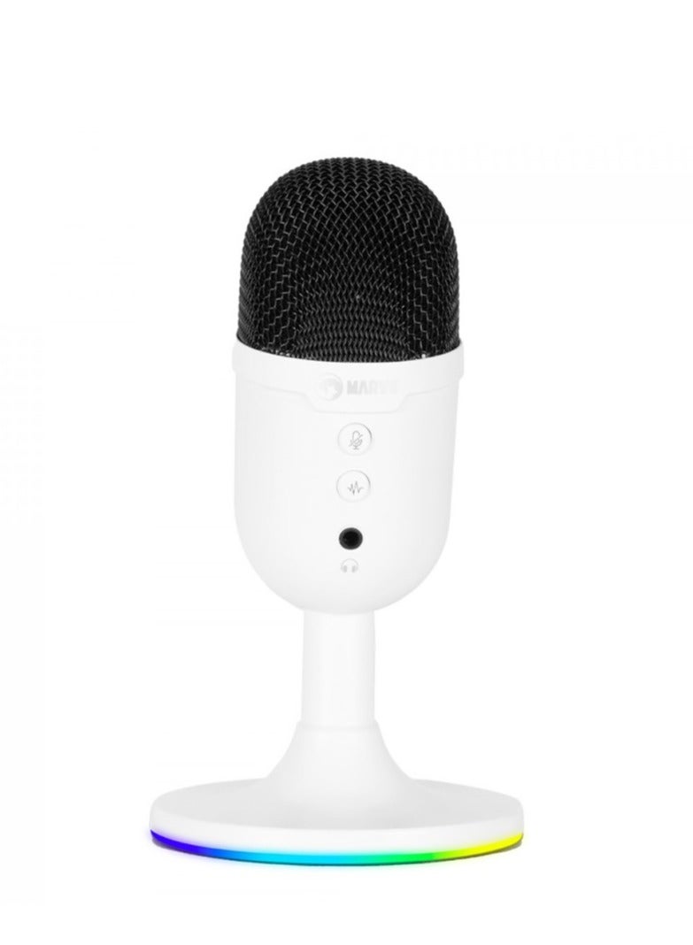 مارفو ميكروفون الألعاب السلكي MARVO MIC06 WH USB - Image 2