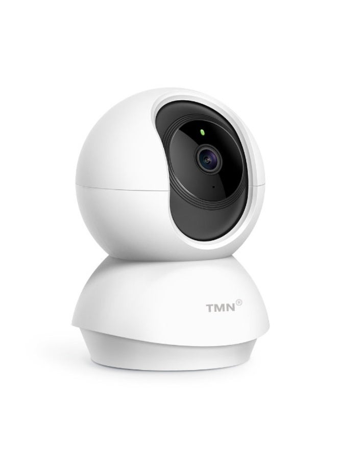 TNM 1080p Full HD Wi-Fi Indoor Security Camera | 360° Pan Tilt Baby Monitor Camera with Motion Tracking, Cry Detection, Night Vision, Two-Way Audio Camera, Remote App Control, Smart Home Camera Works with Alexa & Google Assistant -CCTV camera - Image 1