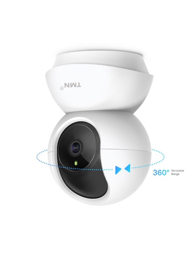 TNM 1080p Full HD Wi-Fi Indoor Security Camera | 360° Pan Tilt Baby Monitor Camera with Motion Tracking, Cry Detection, Night Vision, Two-Way Audio Camera, Remote App Control, Smart Home Camera Works with Alexa & Google Assistant -CCTV camera - Image 5