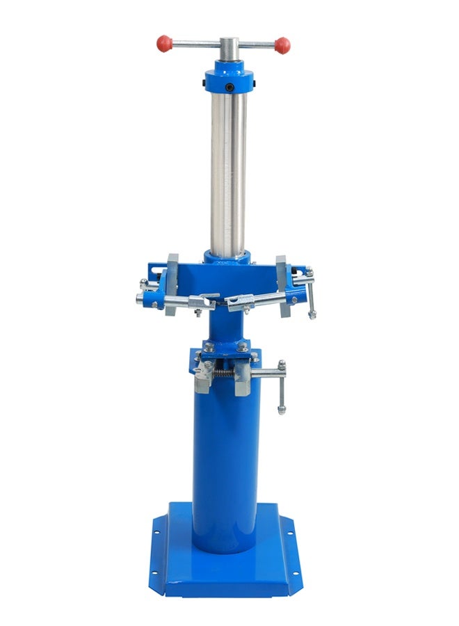 LAWAZIM Blue Hand Operate Spring Tensioner - Vertical Screw-Type Floor-Standing Compressor for Coil Spring, Shock Absorber, Strut Assembly, and Disassembly Automotive Suspension Service - Image 1