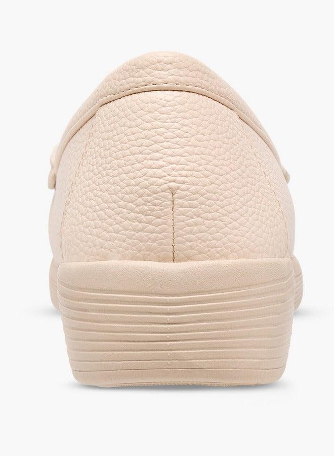 Flora Bella By Shoexpress Metal Accent Loafers with Wedge Heels - Image 5