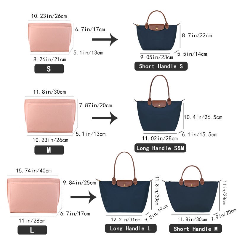 Suitable For Longxiang Felt Liner Lining Long And Short Handle Large And Medium-Sized Longxiang Storage Support Bag Inner Bag - Image 3