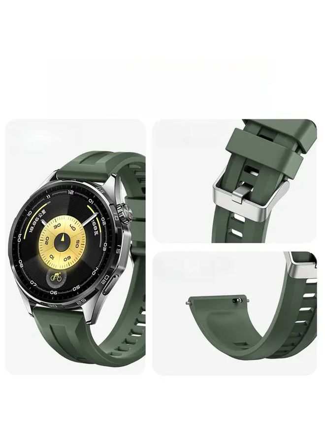 Compatible 22mm Soft Watch Band Silicone Sport Strap Wristband Durable Comfortable Smartwatch Bracelet Star Color - Image 4