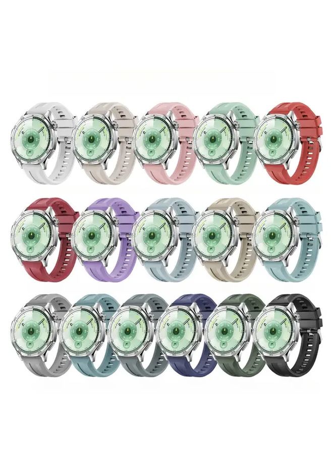 Compatible 22mm Soft Watch Band Silicone Sport Strap Wristband Durable Comfortable Smartwatch Bracelet Star Color - Image 2