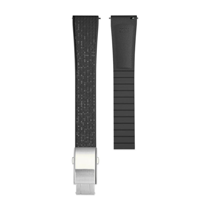Bluejw Quick Release FKM Rubber Watch Strap 18mm 20mm 21mm 22mm - Premium Waterproof Replacement Band for Tissot & Omega Watches - Image 1